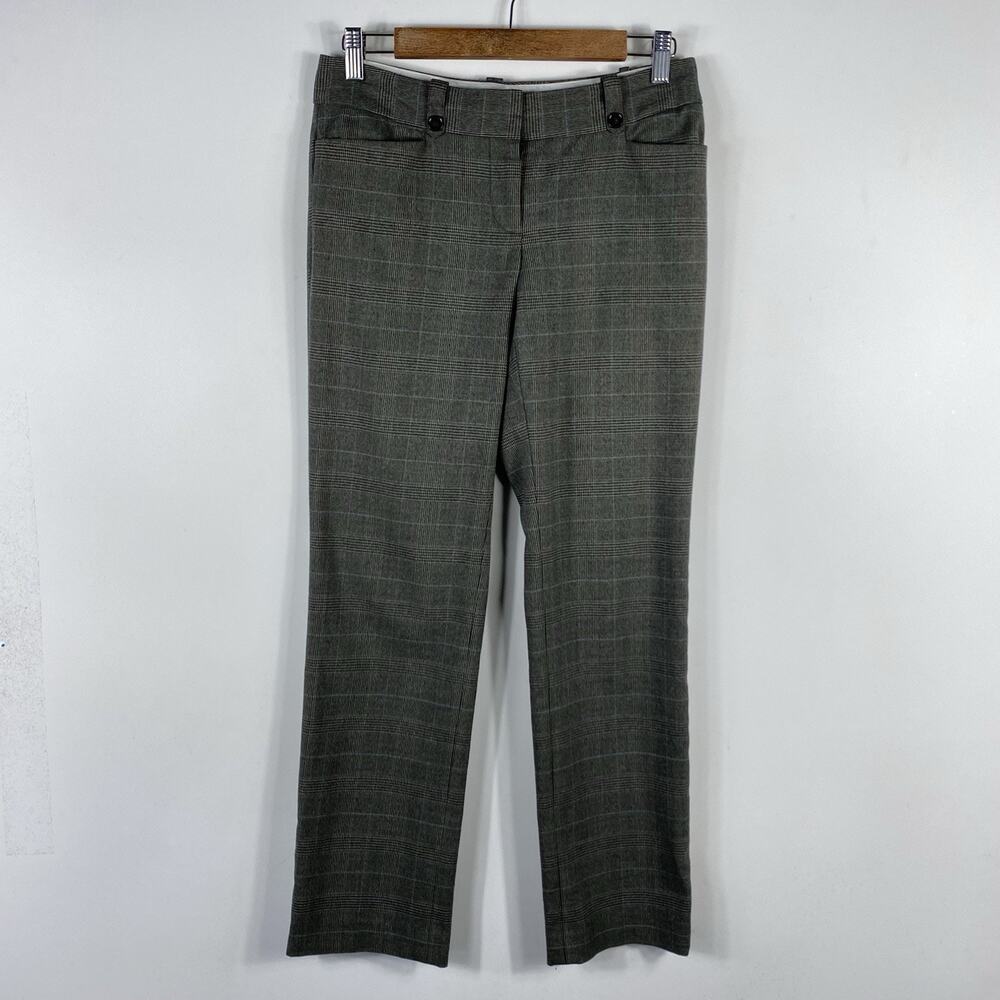Ann Taylor LOFT Pants 2 Petite Gray Glen Plaid Marisa Career Business